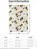 Cute Bee and Flower Blanket 50X60 in, Flannel Throw Blankets for Travel Camping Sofa Living Room Decor, Lightweight Cozy Soft Fu