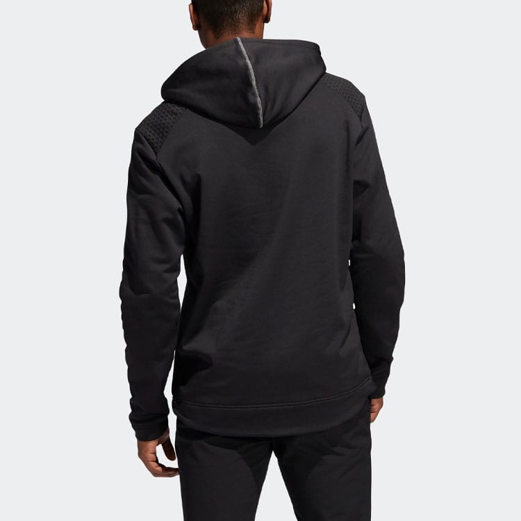 adidas Sweatshirts Men's Black Hooded Moderate Regular FQ8473