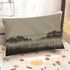 Minimalist Grassland Pattern Pillowcase Suitable For Sofa Bedroom Car Pillow Cover Cushion Rectangular Back Cushion
