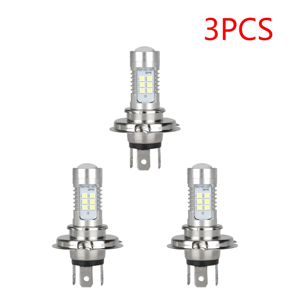 4-1PCS H4 9003 LED Bulbs Headlights Super Bright 6000K 15000LM Car Fog Light 12V Universal High & Low Beam Auto Driving Lamp