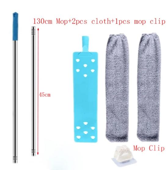 1/2/3pcs Cloth Retractable Dust Cleaner Under Appliance Microfiber Furniture Bedroom Sofa Bottom Household with Pole Washable