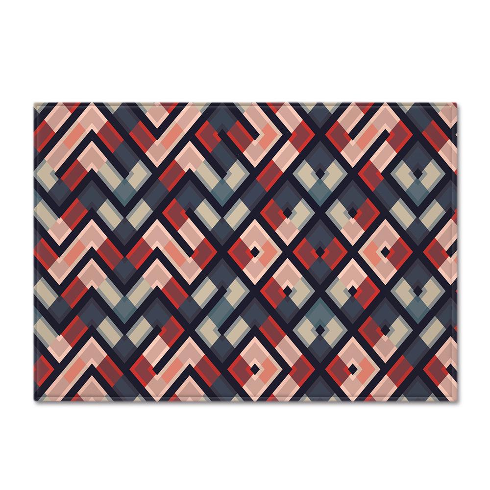 Geometric Shaped Floor Mat Bedroom Dining Room Carpet Carpet Doormat