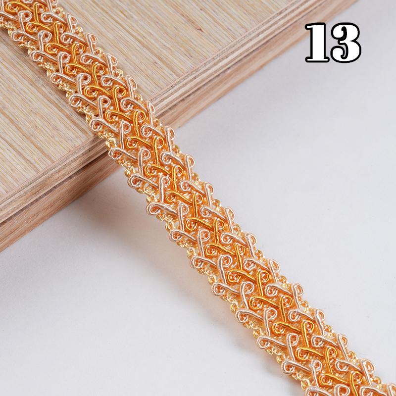 12 מטר ציצית שוליים לקצץ 1.7 ס"מ רוחב סרט לקצץ תחרה לתפירת וילון ספה כרית ריפוד בית אביזרי עשה זאת בעצמך