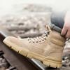 Suede Cowhide Labor Protection Shoes for Men Kevlar Steel Head Impact Resistant and Stab Resistant Breathable Safety Shoes