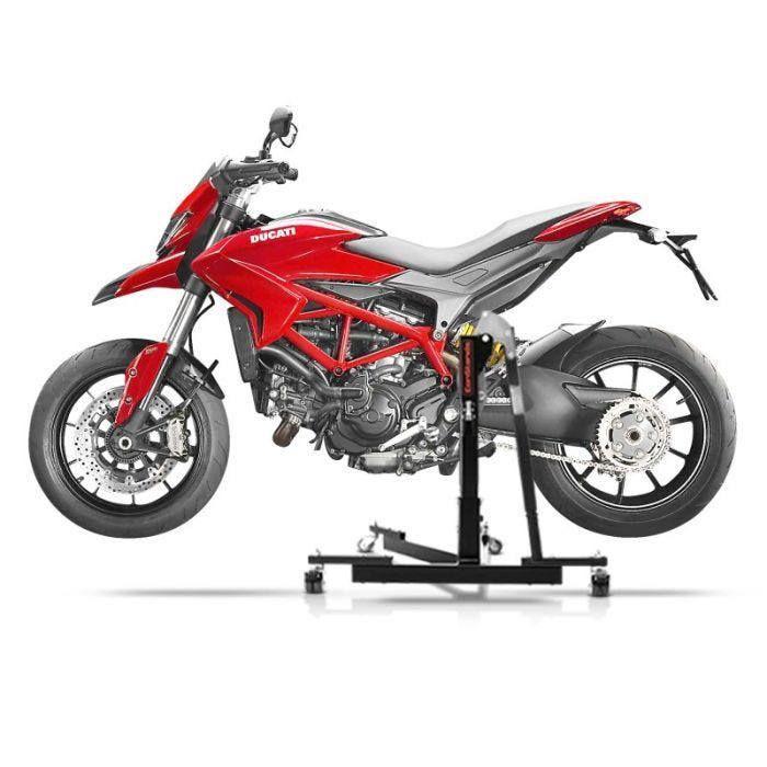 Lève moto centrale - ConStands Power-Evo - Compatible Ducati Hypermotard 821 - Capacité 300 kg - Léger 17 kg