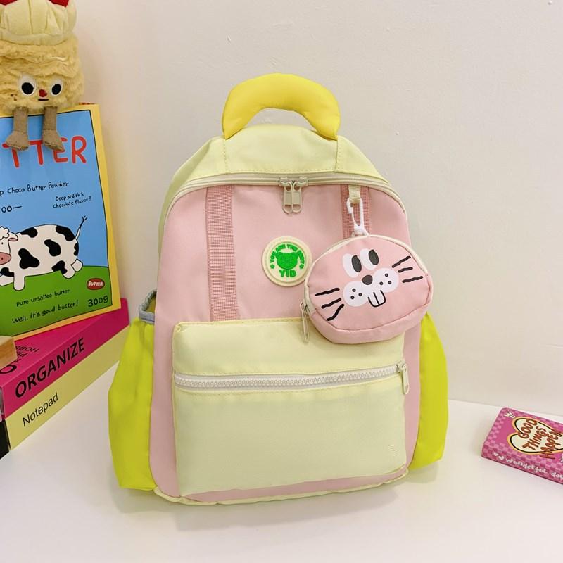 Schoolbag Pupils' Cute Shoulder Bags for Boys and Girls' Backpacks Are Leisure and Light for Traveling and Studying.