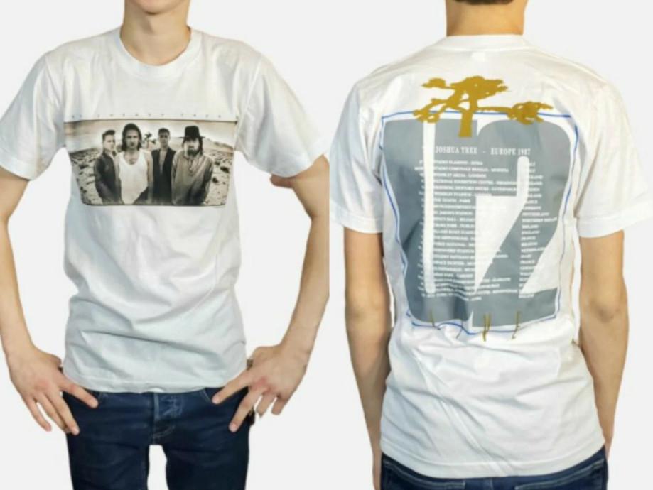 

2016 White U2 Rock Band Concert TShirt 1987 The Joshua Tree Europe Tour NWOT Unisex T-Shirt M