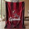 St. Louis Cardinals Flannel Fleece Blanket Cozy Warm Throw Blanket For Couch Bed Travel All Season Use