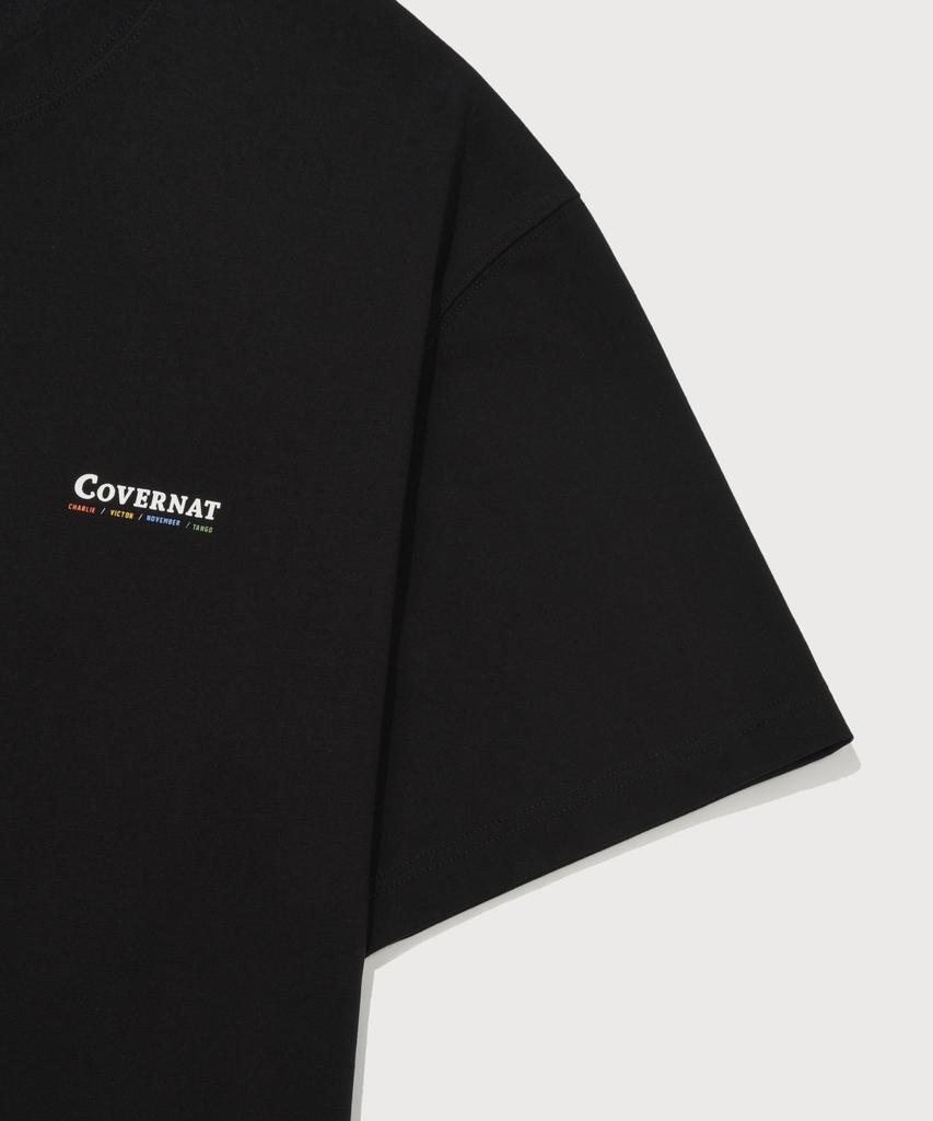 COVERNAT Cool Cotton Flag Graphic T-Shirt Black