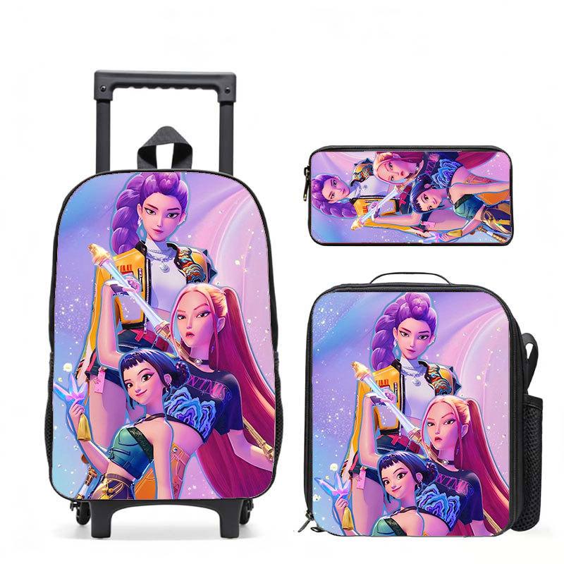 Kpop Witch Hunters Casual Backpack Digital Printing Men'S And Women'S Commuter Backpack Rod Backpack Student Bag