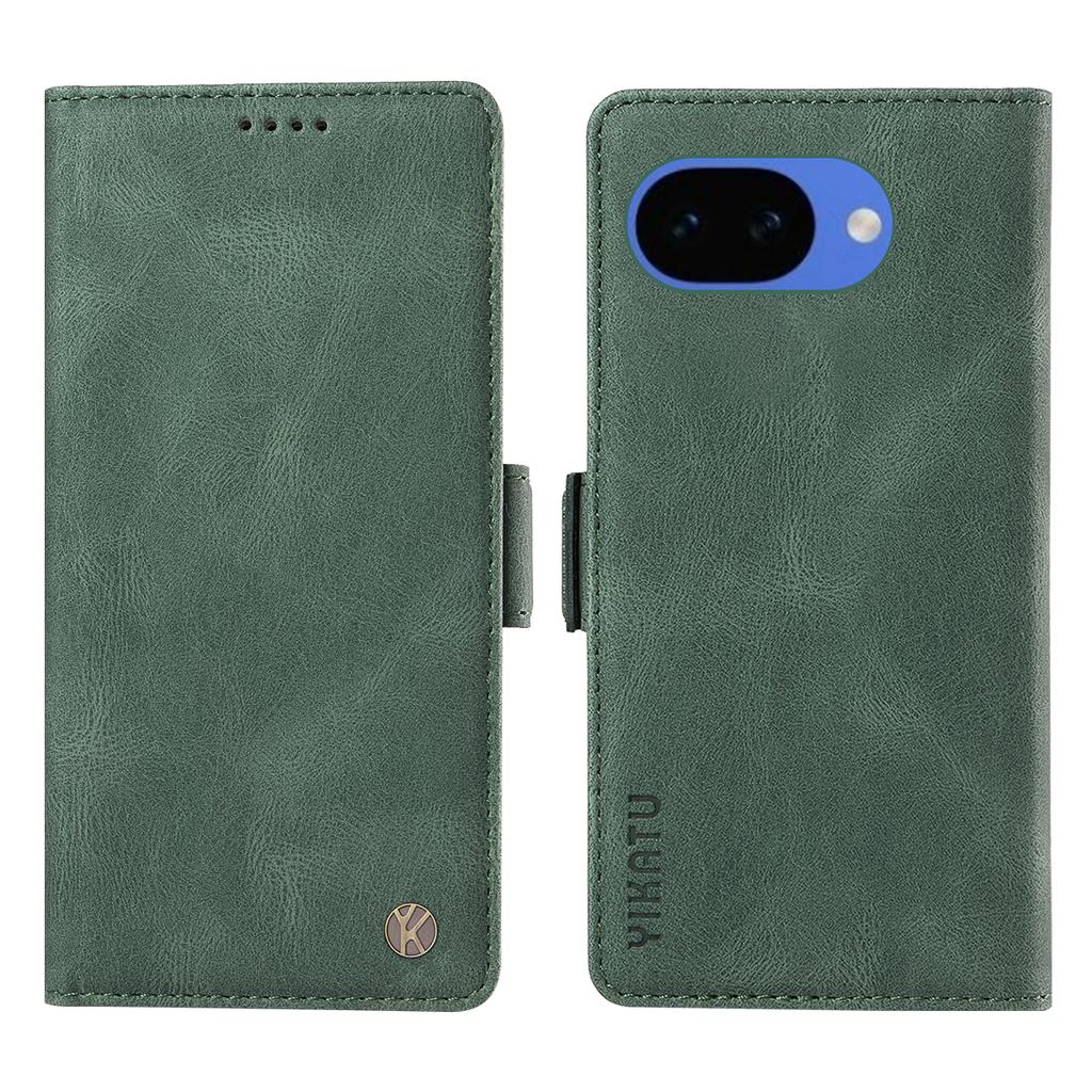 For Google Pixel 10a Leather Case YIKATU YK-005 Skin-touch Feeling Wallet Phone Cover