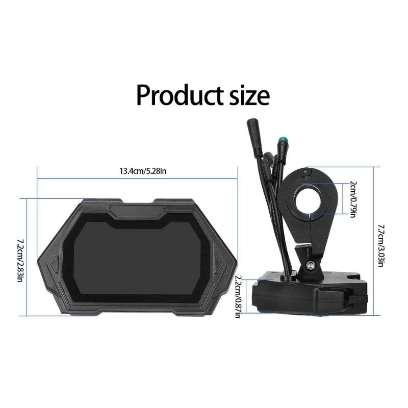 Electric Scooters Dashboards With Real Time Speed Battery Level Odometers Safe Cycling Accessory