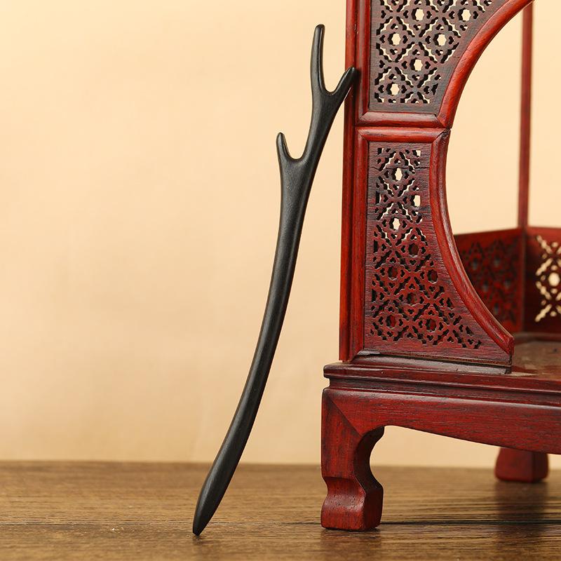Ebony Hairpin, Ancient Hairpin, Simple Modern Disc Hairpin, Wooden Hairpin, Chinese Hanfu Cheongsam Headdress