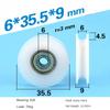 U-Grooved Pulley:6*35.5*9mm Nylon-Wrapped 626zz,85012mm POM,5306mm 625zz Wrapped,8289mm 688 Bearing - Engineering Plastic Wheel