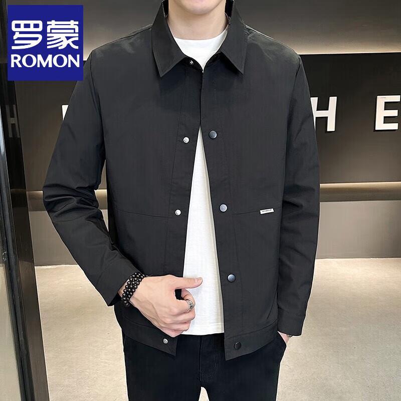 Romons Men s Casual Lapel Jacket 3XL