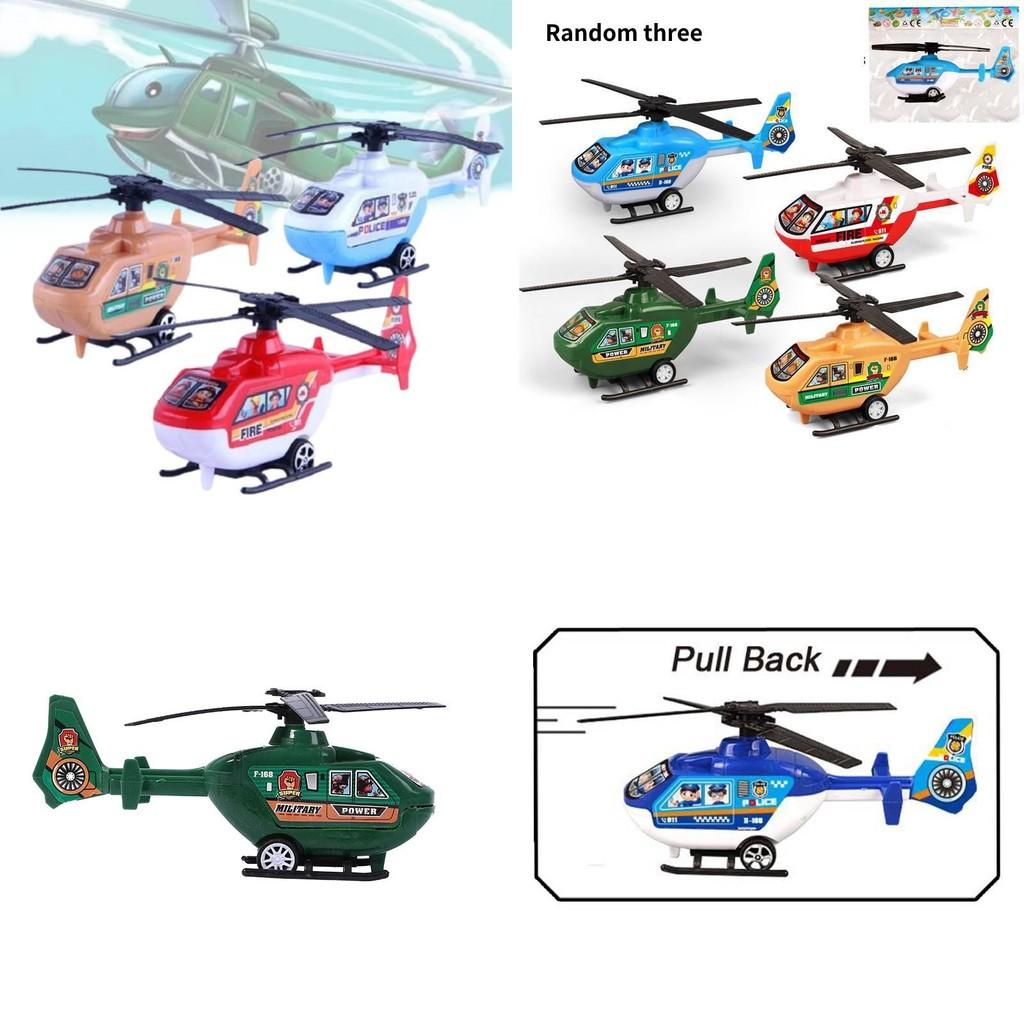 Vibrant Pvc Helicopter Toy For Kids With Back Propulsion And Cognitive Development