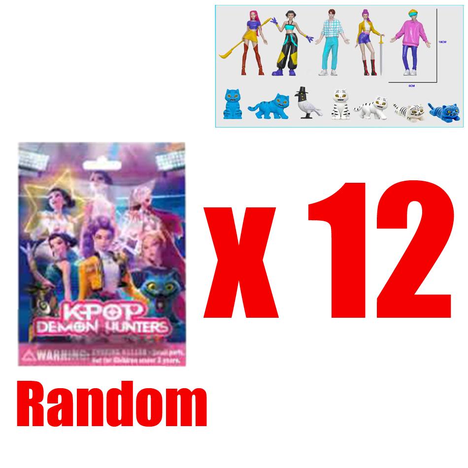 1-24 Stück/Set Kpop Dämonenjäger Actionfigur Spielzeug Derpys Tiger Rumi Mira Zoey Sussy Figur Puppe Fans Überraschungsgeschenk Blindbox