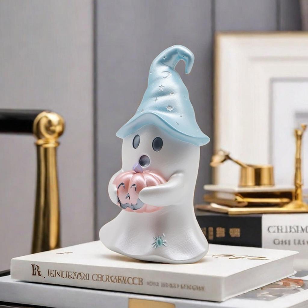 Halloween Ghost Figurine Resin Decor for Home Garden Party Holiday Decorations Living Room Ornament