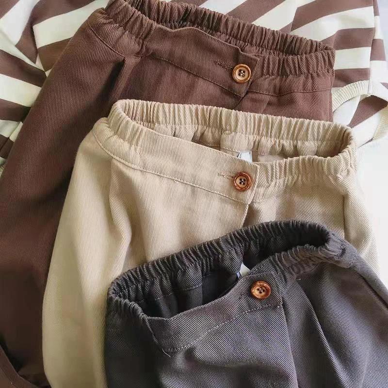 Spring Kids Harem Pants Solid Color Girls Loose Casual Pants Korean Version Thin Children Boys Trousers