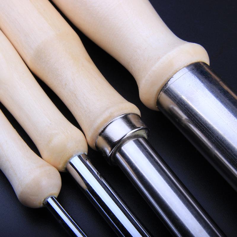 4-Piece Stainless Steel Clay Sculpting and Hole Punch Tool Set