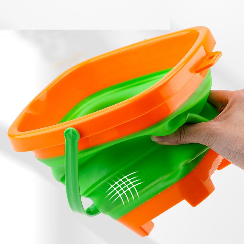 Summer Outdoor Beach Water Play Sand Can Be Folded Beach Bucket Beach Children Toys Sand Digging Shovel Set