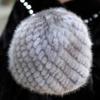Mink Fur Hat Women Winter Ear Protection Warm Natural Fur Knitted Hat  Fluffy Fur Snow Caps Ladies Black Fur Caps Winter Cap