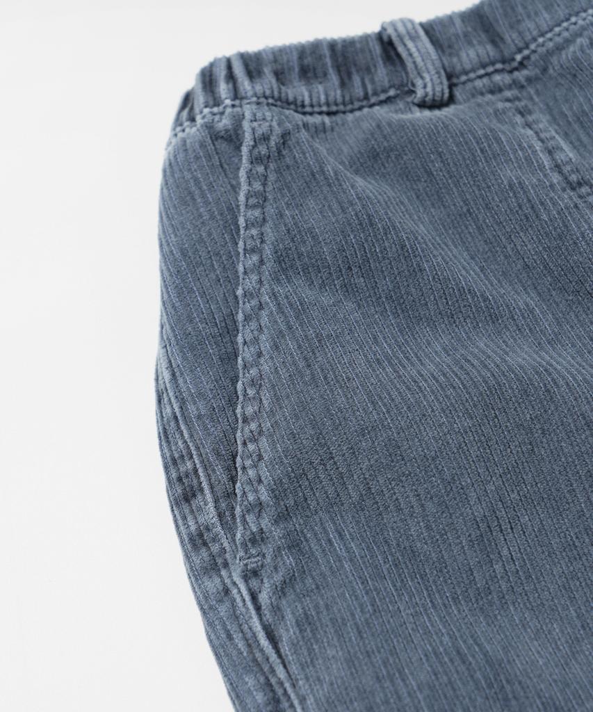 FRIZMWORKS Corduroy Banding Wide Fatigue Pants _ Navy
