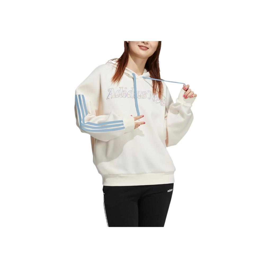 Adidas Neo Ard Hoodie With Letter Embroidery Women Hoodie Off-White HG1614
