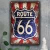 Racing Car Retro Style Metal Decorative Painting for Garage Room Decor