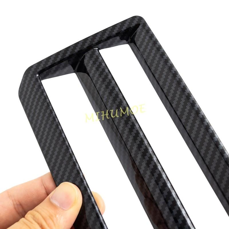 For Toyota Tundra Sequoia 2024 2025 LHD Car Center Console Headlight Lamp Switch Cover Sticker Decoration Carbon Fiber
