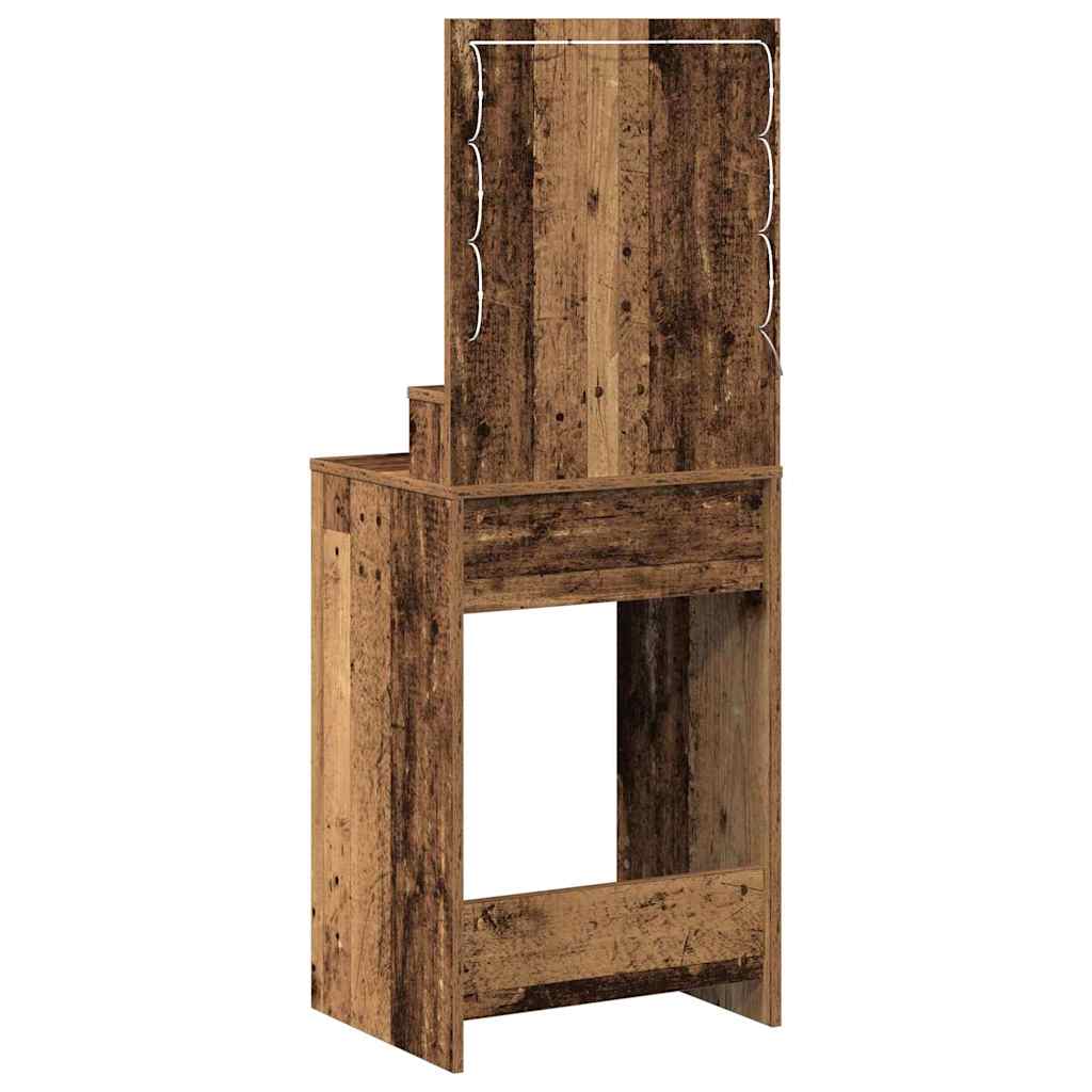 Vintage style Makeup Table with Shelf 50 x 41 x 135 cm Wood Based Material