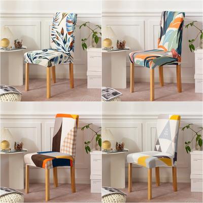 Nordic Stretch Dining Chair Covers Spandex Elastic Office Seat Chair Cover For Restaurant Banquet Hotel Home Decor