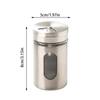 Rotating Lids Design Spice Shaker Stainless Steel Glass Seasoning Box Adjustable Kitchen Toothpick Pepper Organizer Salt Jar