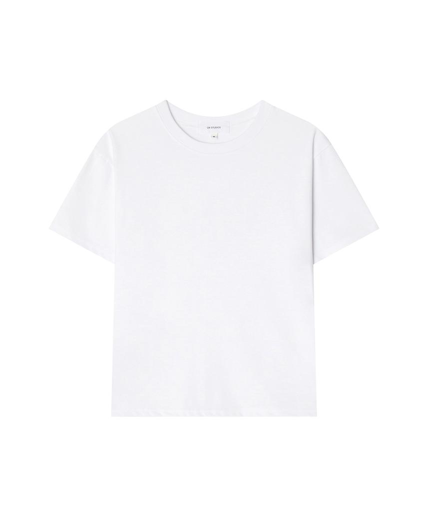 OX STUDIOS Essential Crop T-Shirt (White)