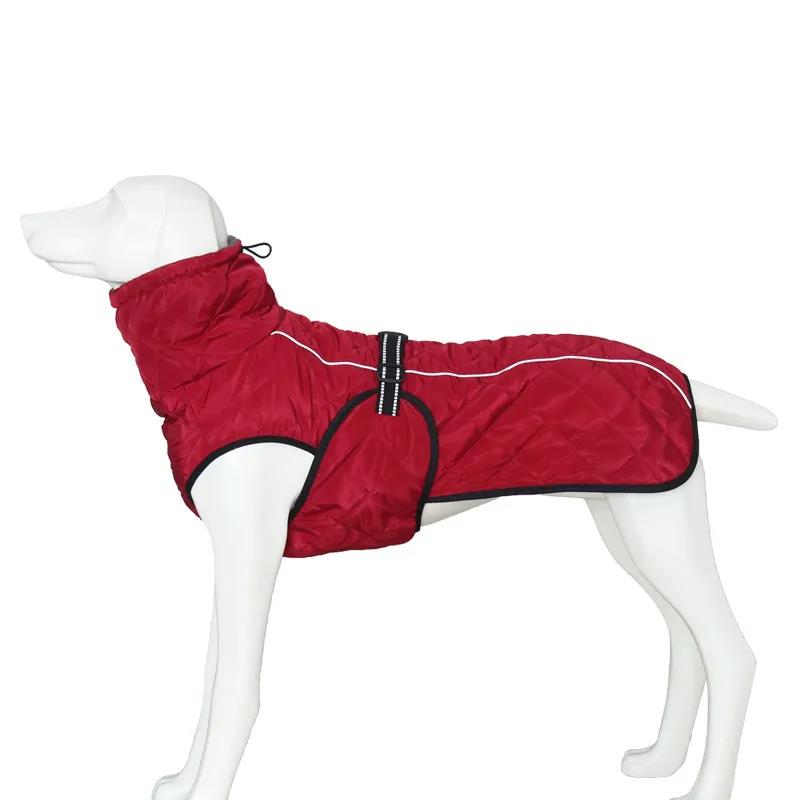 Dog Outdoor Jacket Waterproof Reflective Pet Coat Vest Winter Warm Cotton Dogs Clothing for Large Middle Dogs Labrador 5