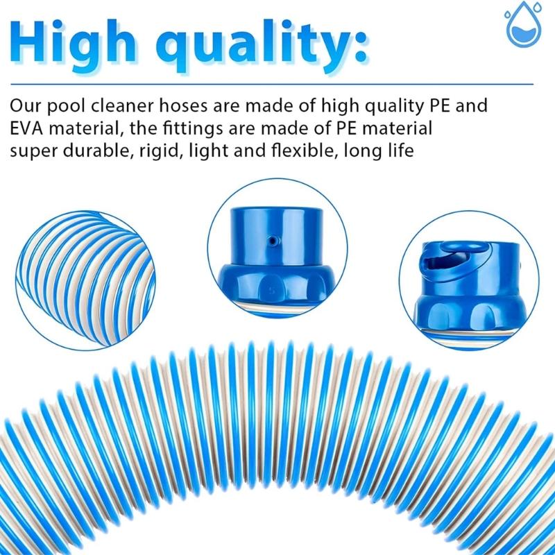 Pool Cleaner Hose Twist Lock Hose Replacement for X7 T5 MX6 MX8 Swimming Pool Cleaner Easy Installation