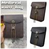 Medieval Viking Money Pouch Bag Fanny Pack Cosplay Halloween Costume Accessories Waist Bag Unisex PU Leather Coin Purse Bag