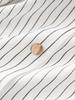 Women's Summer Striped Shirt Dress - High-End, Single-Breasted with Waist-Defining Fit