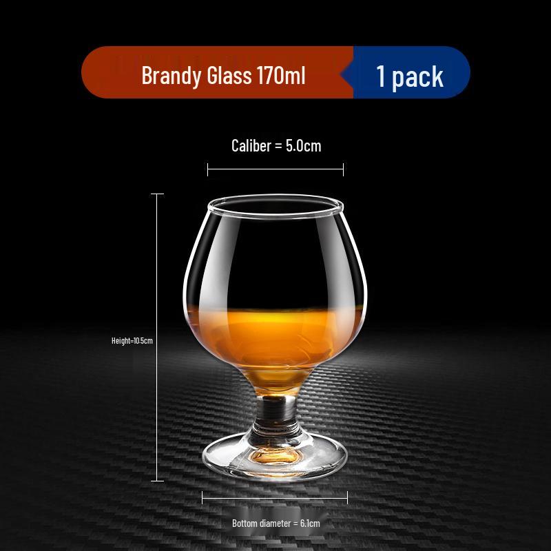 Juego de Cristalería para Bebidas: Copas de Baijiu, Whisky, Vino de Tallo Alto y Brandy para Uso Doméstico