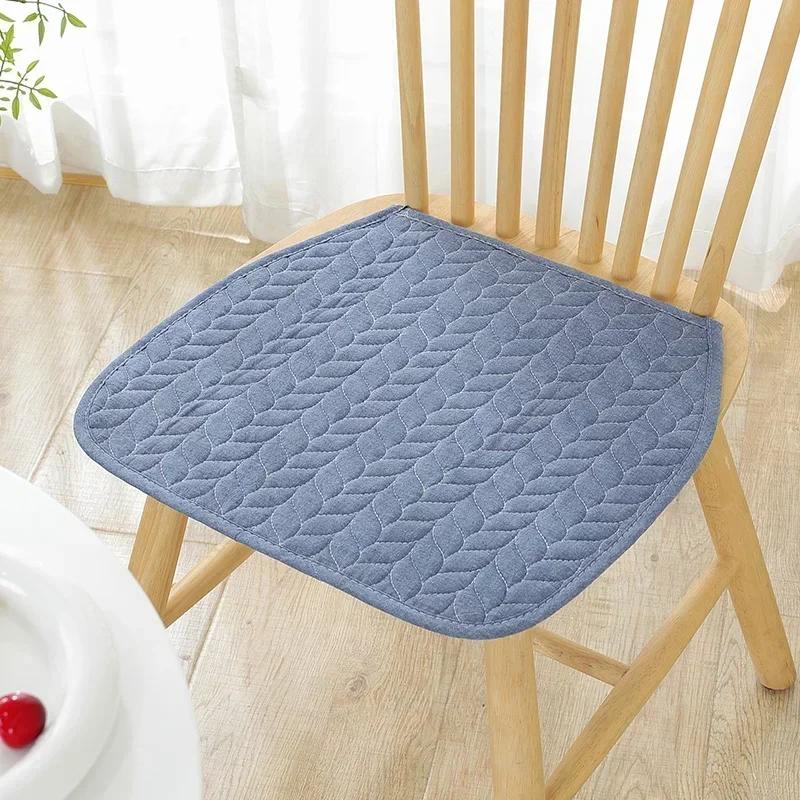 2 Pcs Four Season Universal Office Cushion Anti Slip Pure Cotton Simple Chair Cover Dining Computer Seat Cushion Chair Cushions