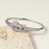 Smart Beating Heart Zircon Bracelet Fashionable Simple Red Diamond Water Drop Bracelet Women's Light Luxury Bracelet