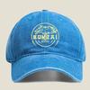 Bonzai Records Emblem Fashion Washed Baseball Cap Hat Outdoor Activities