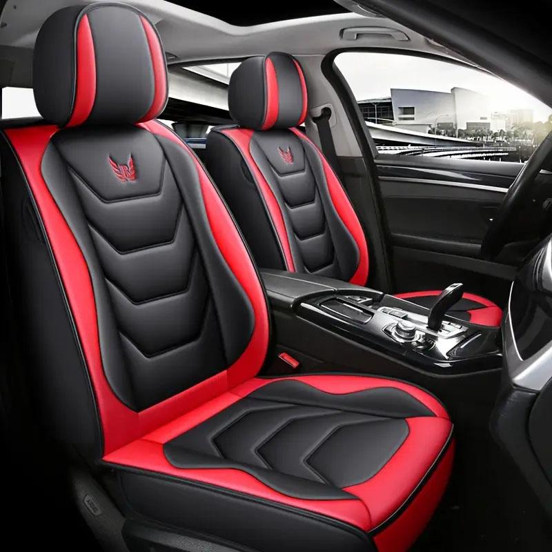 Universal PU Leather Front Car Seat Cover Durable&Breathable Cushion Mat Waterproof Protect Cushion Auto Seat Cover 1PC
