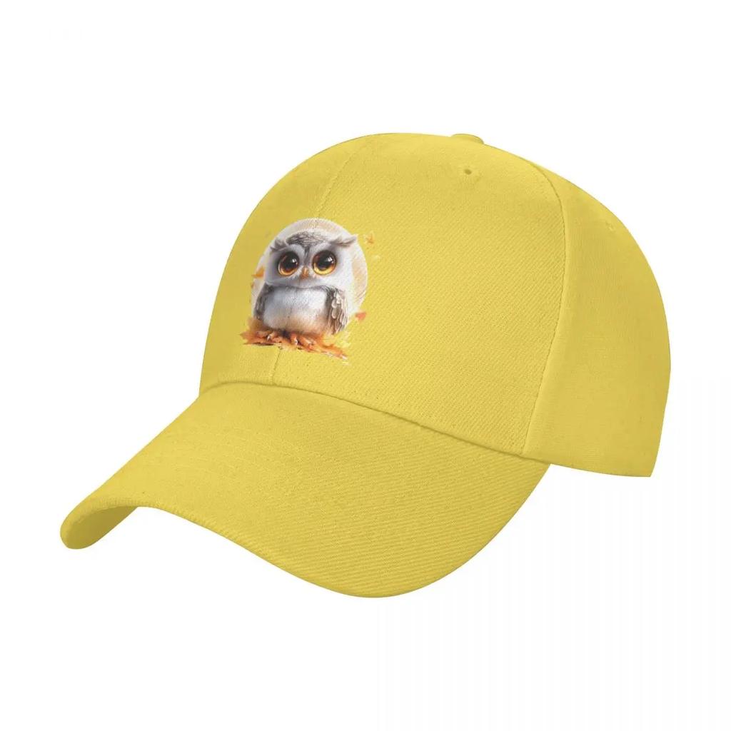 New Little Owl In Autumn Baseball Cap Beach Bag Wild Ball Hat Beach Outing Sun Caps Golf Women Unisex's