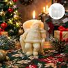 DIY Sleeping Santa Claus Silicone Mold Aromatherapy Candle Soap Gypsum Epoxy Resin Christmas Ornament Handmade Craft Supplies