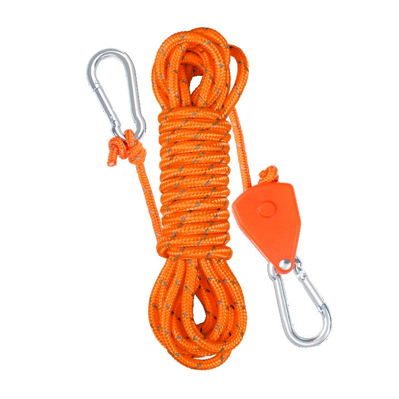 Adjustable Reflective Windproof Camping Tent Rope Pulley System