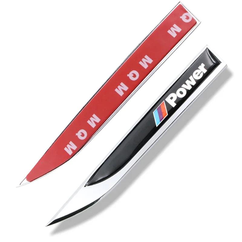 2pcs Fashion Car-Styling Stainless Steel Car Blade Car Body Waterproof Sticker For Bmw x1 x3 x5 x6 f10 f20 f30 e36 e39 e46 e60