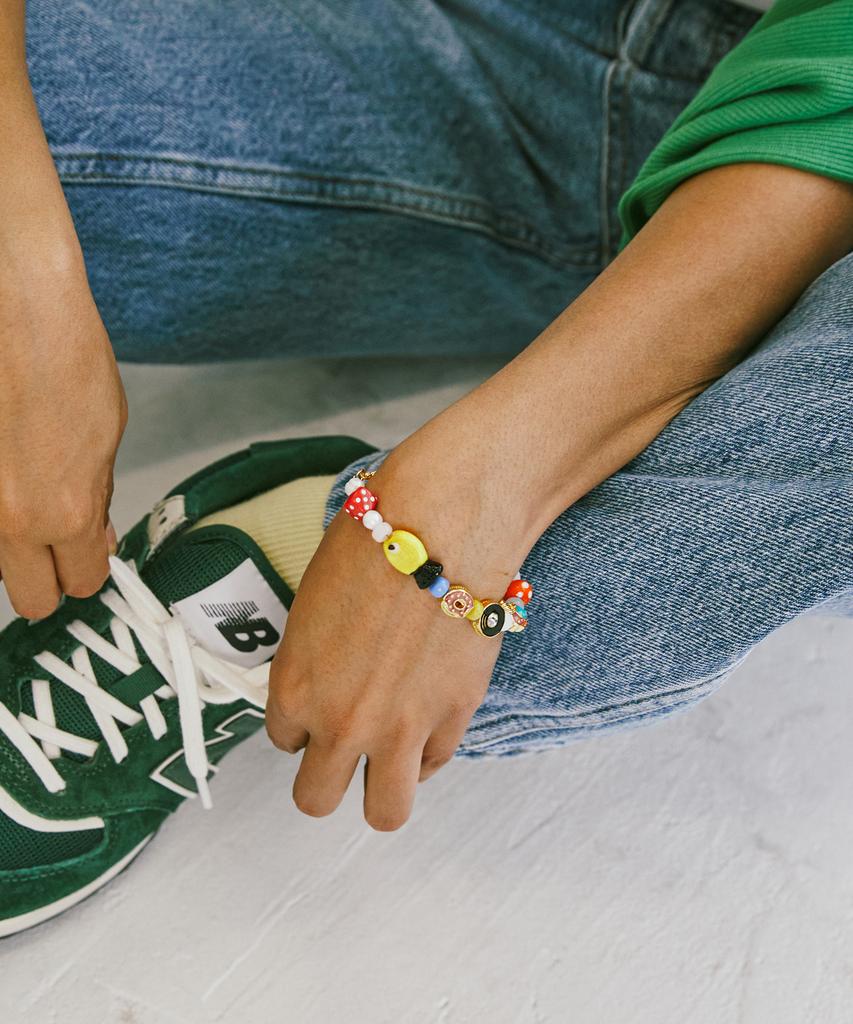 Sundaydiscoclub Keith Bead Pendant Bracelet