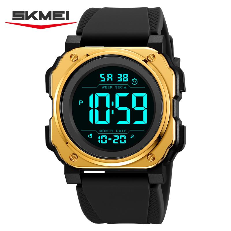 Skmei 2511 Fashion Gents Digital Watch Silicone Strap Waterproofing Multi Function Night Display Sports Watch Factory