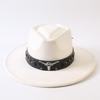 Popular European and American Style Suede Big-brimmed Top Hat, Men's and Women's Classic Fashion Western Cowboy Hat